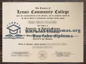Buy a Lenoir Community College fake diploma.