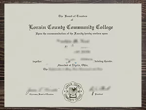 Can i get to buy Lorain County Community College fake diploma?