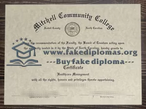 Get a Mitchell Community College fake degree.