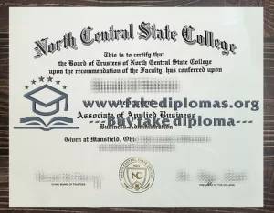 Get a North Central State College fake diploma.
