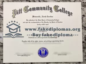 Buy Pitt Community College fake diploma. Fake PCC degree.
