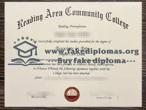 Get a Reading Area Community College fake diploma.