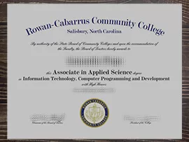 Purchase Rowan-Cabarrus Community College fake degree online.
