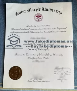 Buy a Saint Mary’s University fake diploma.