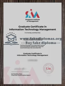 Buy a Singapore Institute of Management fake degree.