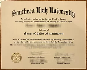 Fast to get the Southern Utah University fake degree.