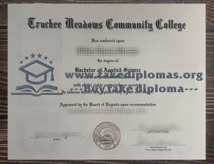 Buy Truckee Meadows Community College fake diploma.