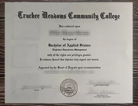 Fast to get the Truckee Meadows Community College diploma.