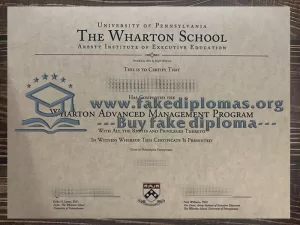 Buy a Wharton School fake diploma, Fake a Wharton School degree.