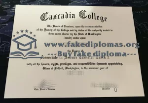Get a Cascadia College fake diploma online, Fake a Cascadia College degree.