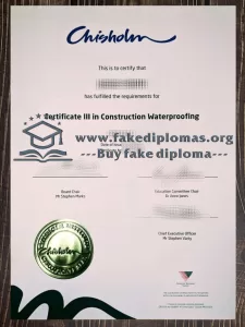 Get a Chisholm Institute fake certificate online.