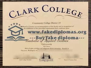 Get a Clark College fake diploma online.