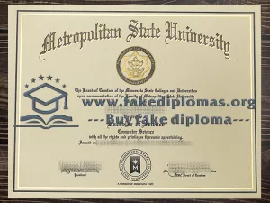 Get a Metropolitan State University fake diploma.