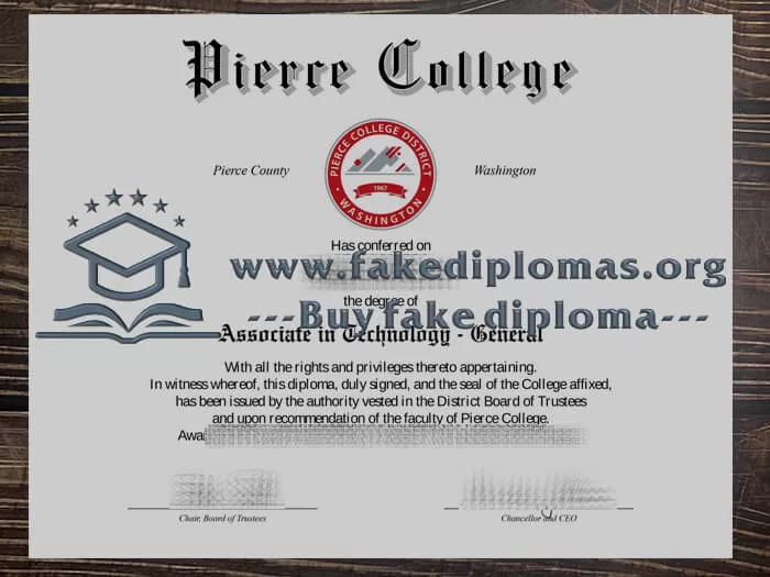 Get a Pierce College fake diploma online.