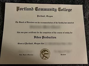 How to order a 100% copy Portland Community College diploma?