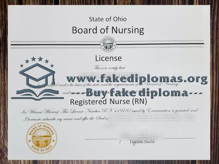 Get a State of Ohio Board of Nursing fake diploma online.