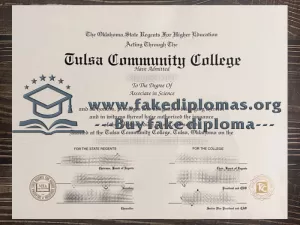 Get a Tulsa Community College fake diploma.