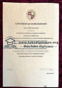 Get a Universitas Dubliniensis fake certificate.