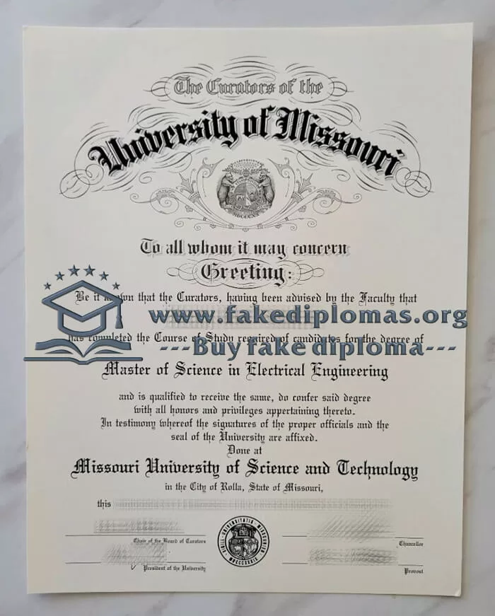 Buy Missouri University of Science and Technology fake diploma.
