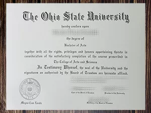 How fast can i get to buy Ohio State University fake degree?