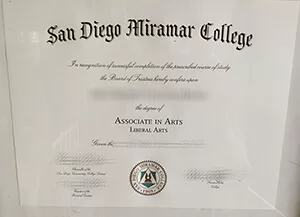 Get a San Diego Miramar College fake degree.