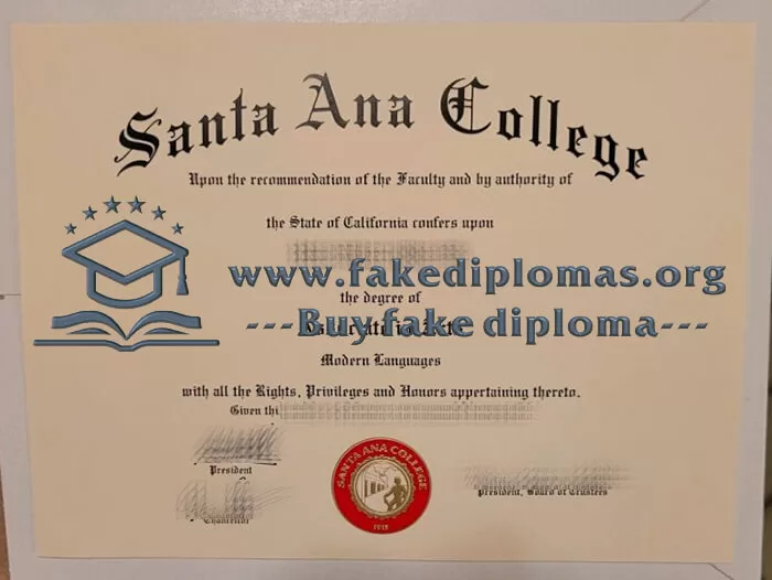 Get a Santa Ana College fake diploma online.