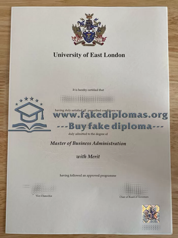 Get a University of East London fake diploma, Make UEL degree online.